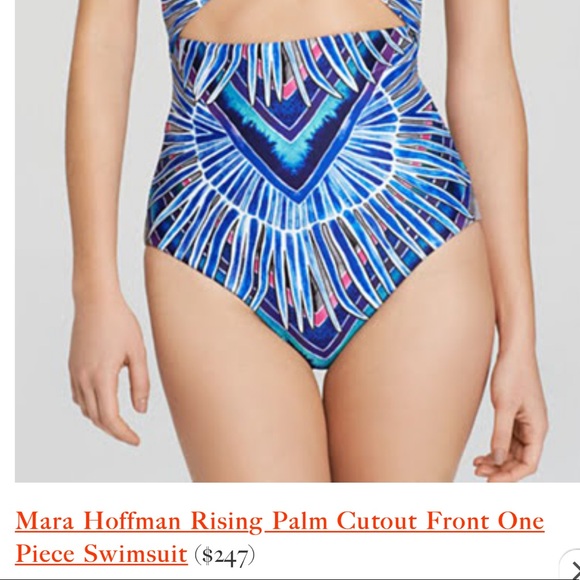 Mara Hoffman Rising Palm Cutout One-piece Swimsuit XS - Picture 4 of 8